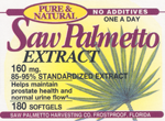 Saw Palmetto 160 180s
